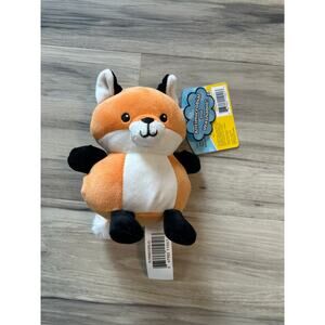 NWT WelloBeez Cute Red Fox Orange Plump Squishy Plush Stuffed Animal Toy 6” Tall